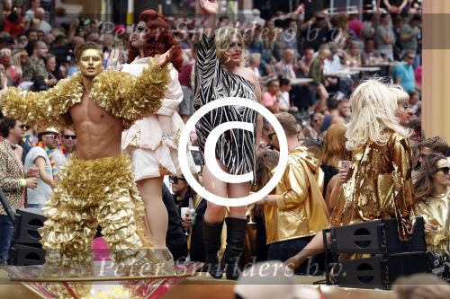 Amsterdam 5 augustus 2017
canal parade in Amsterdam. Mayday