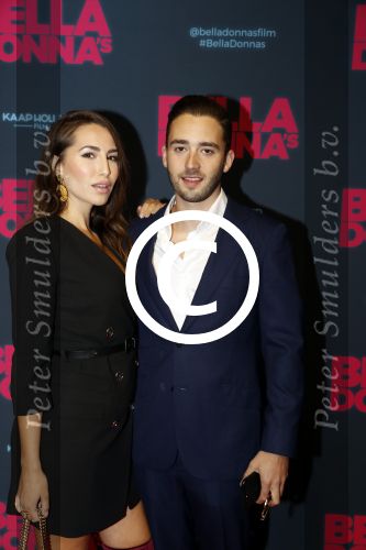 Amsterdam 11 september 2017
Premiere Bella Donna\'s in pathe arena. Nathan Moszcowicz met vriendin Nadeche de Zwart