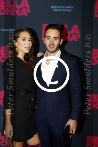 Amsterdam 11 september 2017
Premiere Bella Donna\'s in pathe arena. Nathan Moszcowicz met vriendin Nadeche de Zwart
