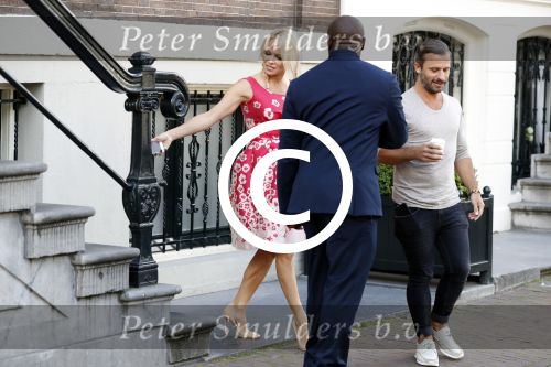 Amsterdam 3 september 2017  
Pamela Anderson vertrekt uit het Waldorf Astoria Hotel