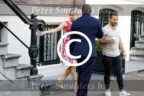 Amsterdam 3 september 2017  
Pamela Anderson vertrekt uit het Waldorf Astoria Hotel