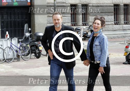 Amsterdam 1 juli 2017
Patricia Steur met haar vriend op straat in Amsterdam