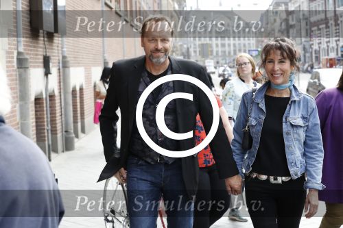 Amsterdam 1 juli 2017
Patricia Steur met haar vriend op straat in Amsterdam