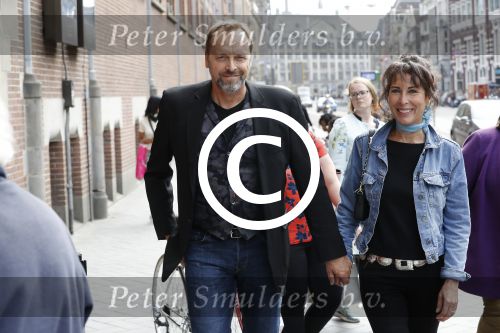 Amsterdam 1 juli 2017
Patricia Steur met haar vriend op straat in Amsterdam