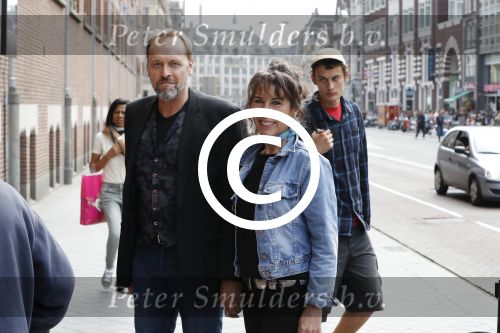 Amsterdam 1 juli 2017
Patricia Steur met haar vriend op straat in Amsterdam