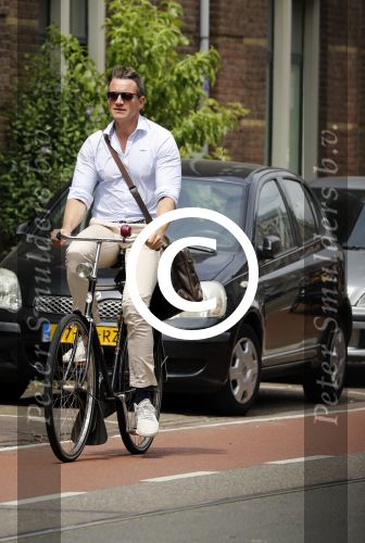 Amsterdam 5 juli 2017
Henry van Loon op terrasPaul Groot op de fiets in Amsterdam
