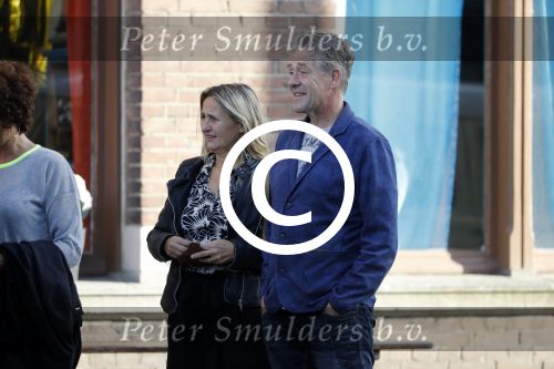 Leiden 2 juli 2017 
Jochem Myjer en zijn vriendin Marloes Novan vieren de 40e verjaardag van Jochem met familie en vrienden. Peter Heerschop met vrouw