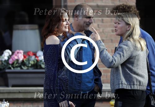 Leiden 2 juli 2017 
Jochem Myjer en zijn vriendin Marloes Novan vieren de 40e verjaardag van Jochem met familie en vrienden. Ricky Koole met man Leo Blokhuis