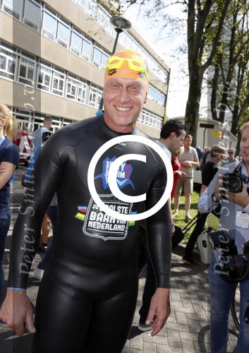 Amsterdam 3 september 2017  
ALS Cityswim in de amsterdamse grachten. Rintje Ritsma