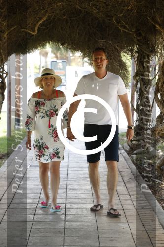 ibiza 24 juni 2017 
Rob Geus met zijn zwangere vrouw op vakantie op ibiza