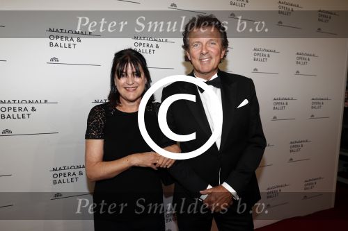 Amsterdam 11 september 2017 
Premiere Nationa Ballet in de stopera. Robert ten Brink m et vrouw Roos