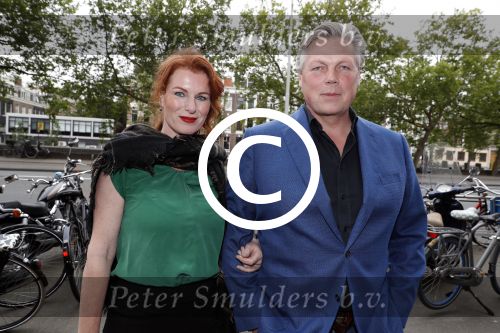 Amsterdam 15 juli 2017
Frits Huffnagel viert zijn 50e verjaardag. Roelof Hemmen met vriendin