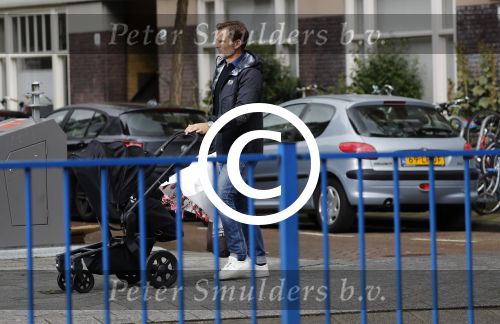 Amsterdam 15 september 2017 
Ronald de Boer achter kinderwagen