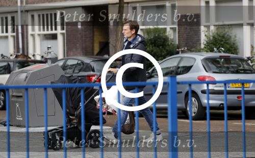 Amsterdam 15 september 2017 
Ronald de Boer achter kinderwagen