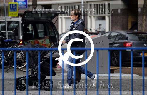 Amsterdam 15 september 2017 
Ronald de Boer achter kinderwagen