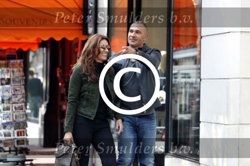 Amsterdam 7 september 2017 
Ruud Gullit met zijn vriendin Karin de Rooy op de pc hooftstraat