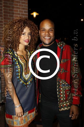 Amsterdam 7 september 2017 
Elle style awards in club panama. Sharon Doorzon met vriend