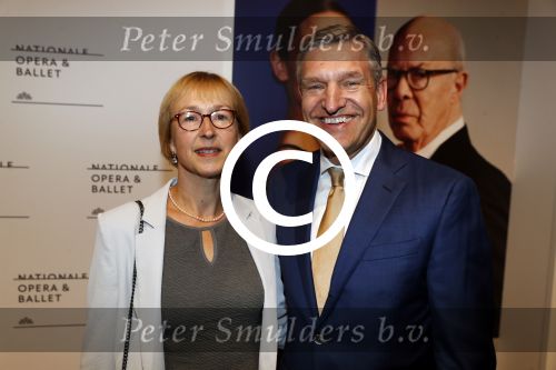 Amsterdam 15 september 2017 
Premierevoorstelling Ode aan de Meester bij Nationale Opera & Ballet in Amsterdam.koning Willem Alexander en koningin Maxima zijn de eregasten. Sybrand Buma en partner