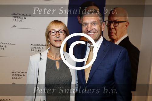 Amsterdam 15 september 2017 
Premierevoorstelling Ode aan de Meester bij Nationale Opera & Ballet in Amsterdam.koning Willem Alexander en koningin Maxima zijn de eregasten. Sybrand Buma en partner