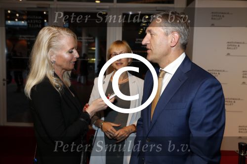 Amsterdam 15 september 2017 
Premierevoorstelling Ode aan de Meester bij Nationale Opera & Ballet in Amsterdam.koning Willem Alexander en koningin Maxima zijn de eregasten. Sybrand Buma en partner