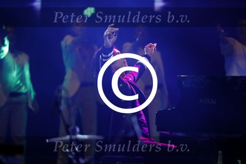 Amsterdam 16 september 2017 
Bert v Leeuwen presenteert het gala van het leger des Hils. Wibi Soerjadi treedt op