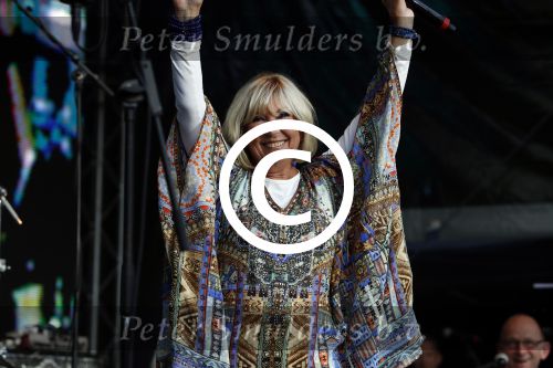 Amsterdam 6 augustus 2017 
Willeke Alberti en Candy Dulfer treden op ter afsluiting van de Gay parade op de dam.