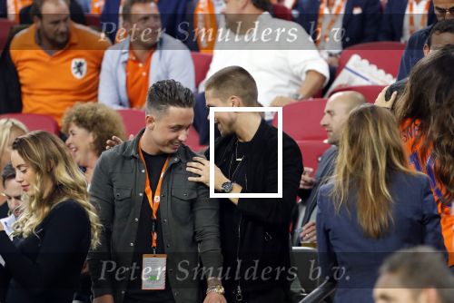 Amsterdam 6 mei 2018
Nederland-Peru 2-1 . Afscheidswedstrijd Wesley Sneijder . Zijn vrouw Yolanthe Sneijder Cabau en zoons Jessey en Xess Xava zijn natuurlijk aanwezig. Andre Hazes en Jarno Hofland