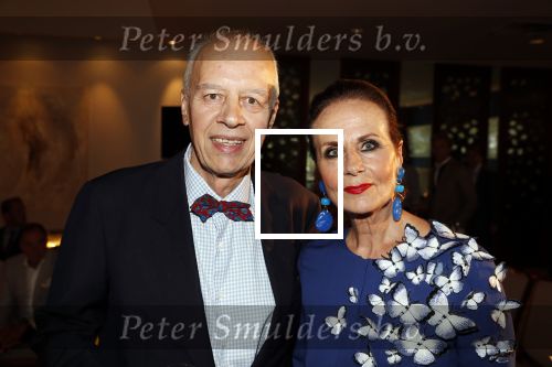 Amsterdam 9 september 2018
Modeshow Paul Schulten in het Okura Hotel. Ans Markus met man Wybe Tuinman
