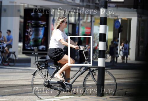 Amsterdam 3 augustus 2018
Chantal Janzen op de fiets.