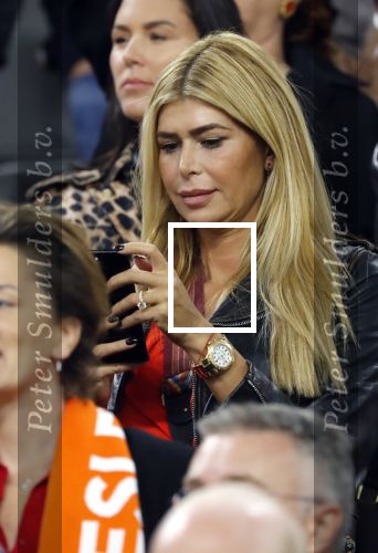 Amsterdam 6 mei 2018
Nederland-Peru 2-1 . Afscheidswedstrijd Wesley Sneijder . Zijn vrouw Yolanthe Sneijder Cabau en zoons Jessey en Xess Xava zijn natuurlijk aanwezig. Estelle Cruyff