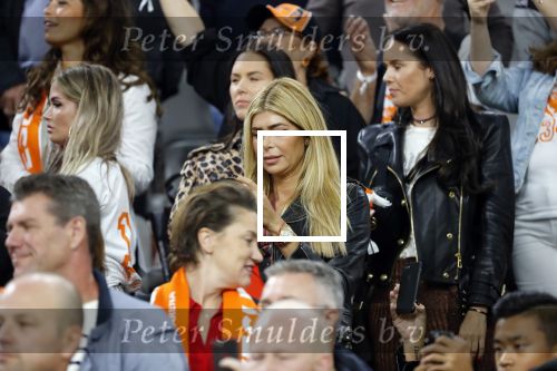 Amsterdam 6 mei 2018
Nederland-Peru 2-1 . Afscheidswedstrijd Wesley Sneijder . Zijn vrouw Yolanthe Sneijder Cabau en zoons Jessey en Xess Xava zijn natuurlijk aanwezig. Estelle Cruyff