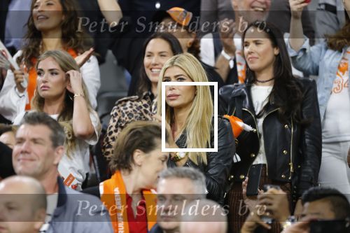 Amsterdam 6 mei 2018
Nederland-Peru 2-1 . Afscheidswedstrijd Wesley Sneijder . Zijn vrouw Yolanthe Sneijder Cabau en zoons Jessey en Xess Xava zijn natuurlijk aanwezig. Estelle Cruyff