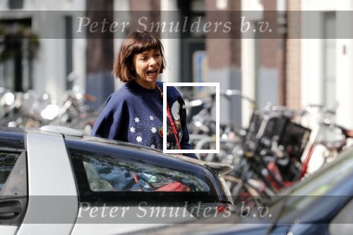Amsterdam 27 augustus 2018
Georgina Verbaan met dochter boodschappen aan het doen.