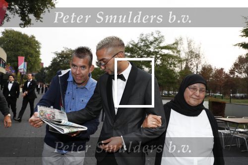 Hilversum 3 september 2018
Telegraaf voetballer van het jaar in studio 21. Hakim Ziyech kwam met zijn moeder en Manager Mustapha Nakhli.