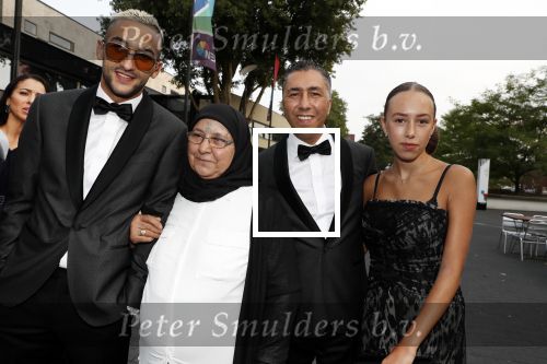 Hilversum 3 september 2018
Telegraaf voetballer van het jaar in studio 21. Hakim Ziyech kwam met zijn moeder en Manager Mustapha Nakhli.