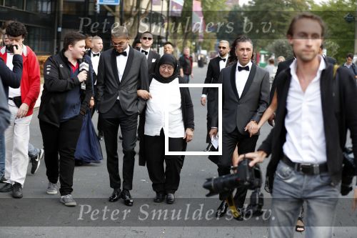 Hilversum 3 september 2018
Telegraaf voetballer van het jaar in studio 21. Hakim Ziyech kwam met zijn moeder en Manager Mustapha Nakhli.