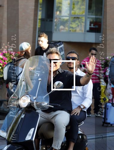 Amsterdam 3 augustus 2018
Leco v Zadelhoff en zijn partner Carlos Alberto 2 keer op 1 dag op hun vespa scooter.