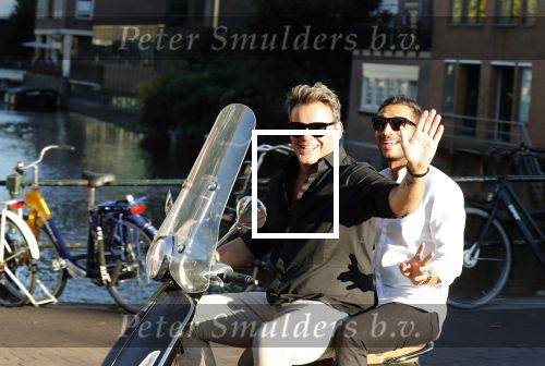 Amsterdam 3 augustus 2018
Leco v Zadelhoff en zijn partner Carlos Alberto 2 keer op 1 dag op hun vespa scooter.