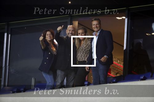 Amsterdam 6 mei 2018
Nederland-Peru 2-1 . Afscheidswedstrijd Wesley Sneijder . Zijn vrouw Yolanthe Sneijder Cabau en zoons Jessey en Xess Xava zijn natuurlijk aanwezig. Lesley Bamberger en David Bijlsma met hun vrouwen
