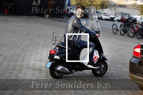 Amsterdam 2 september 2018
Levi v Kempen op zijn scooter.