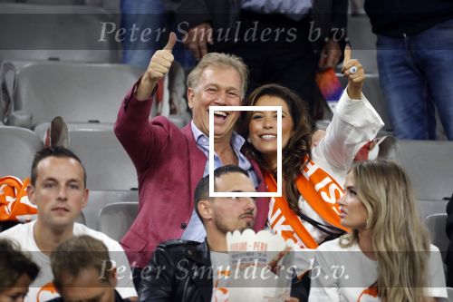 Amsterdam 6 mei 2018
Nederland-Peru 2-1 . Afscheidswedstrijd Wesley Sneijder . Zijn vrouw Yolanthe Sneijder Cabau en zoons Jessey en Xess Xava zijn natuurlijk aanwezig. Marcel Boekhoorn met zijn vriendin Rebecca Cabau.