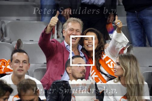 Amsterdam 6 mei 2018
Nederland-Peru 2-1 . Afscheidswedstrijd Wesley Sneijder . Zijn vrouw Yolanthe Sneijder Cabau en zoons Jessey en Xess Xava zijn natuurlijk aanwezig. Marcel Boekhoorn met zijn vriendin Rebecca Cabau.
