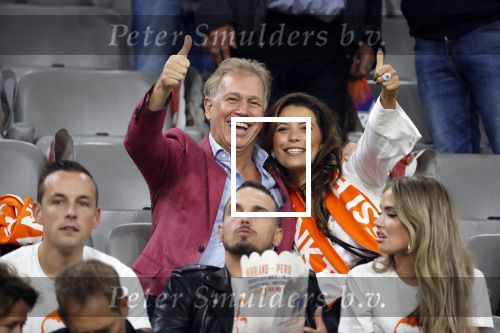 Amsterdam 6 mei 2018
Nederland-Peru 2-1 . Afscheidswedstrijd Wesley Sneijder . Zijn vrouw Yolanthe Sneijder Cabau en zoons Jessey en Xess Xava zijn natuurlijk aanwezig. Marcel Boekhoorn met zijn vriendin Rebecca Cabau.