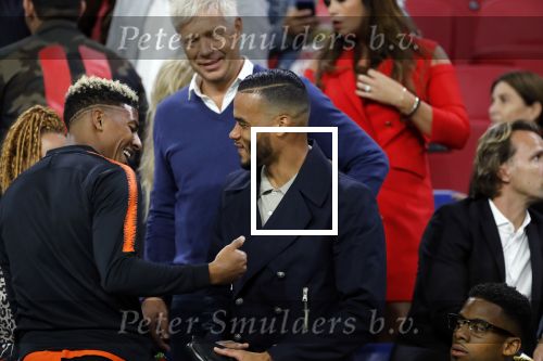 Amsterdam 6 mei 2018
Nederland-Peru 2-1 . Afscheidswedstrijd Wesley Sneijder . Zijn vrouw Yolanthe Sneijder Cabau en zoons Jessey en Xess Xava zijn natuurlijk aanwezig. Michel Vorm