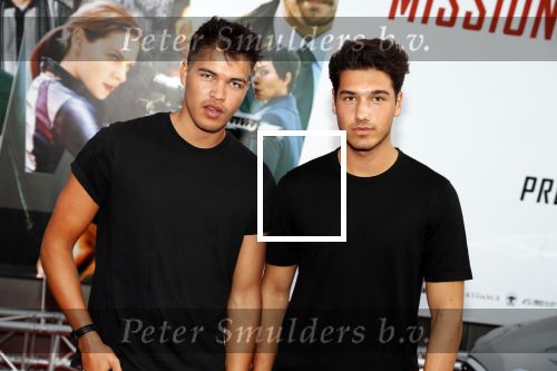 Amsterdam 30 juli 2018
Premiere Mission Impossible in Pathe Arena. Jeremy  Ziessen en Milan Carvalho