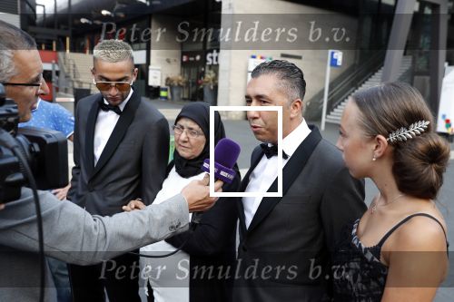 Hilversum 3 september 2018
Telegraaf voetballer van het jaar in studio 21. Hakim Ziyech kwam met zijn moeder en Manager Mustapha Nakhli.