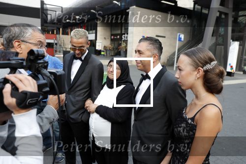 Hilversum 3 september 2018
Telegraaf voetballer van het jaar in studio 21. Hakim Ziyech kwam met zijn moeder en Manager Mustapha Nakhli.