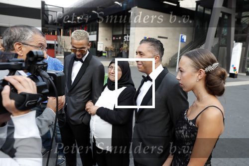 Hilversum 3 september 2018
Telegraaf voetballer van het jaar in studio 21. Hakim Ziyech kwam met zijn moeder en Manager Mustapha Nakhli.