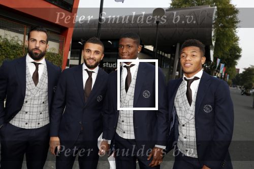 Hilversum 3 september 2018
Telegraaf voetballer van het jaar in studio 21. Lamprou Labyad .. en Neres