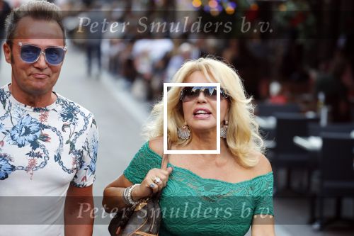 Amsterdam 3 augustus 2018
Patricia Paay en haar man Robert Hinfelaar met vrienden op het leidse plein in Amsterdam.
